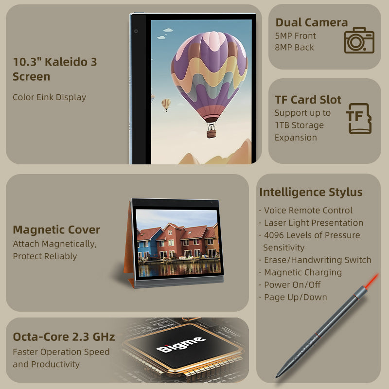 Bigme InkNote Color+ with NEW Kaleido 3 E-paper