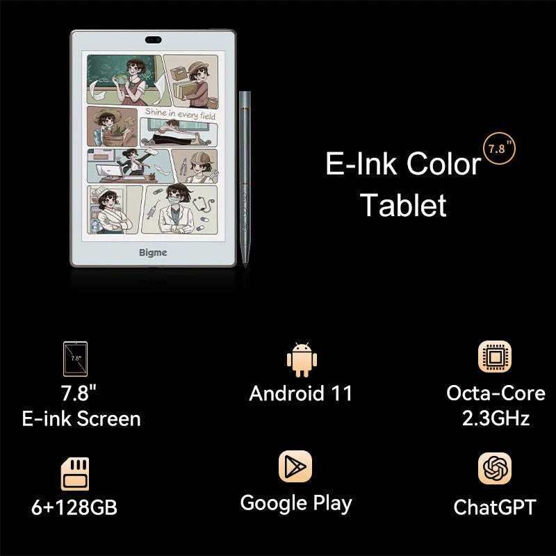 Bigme S6 Color+ with Google Play and Kaleido 3 e-paper