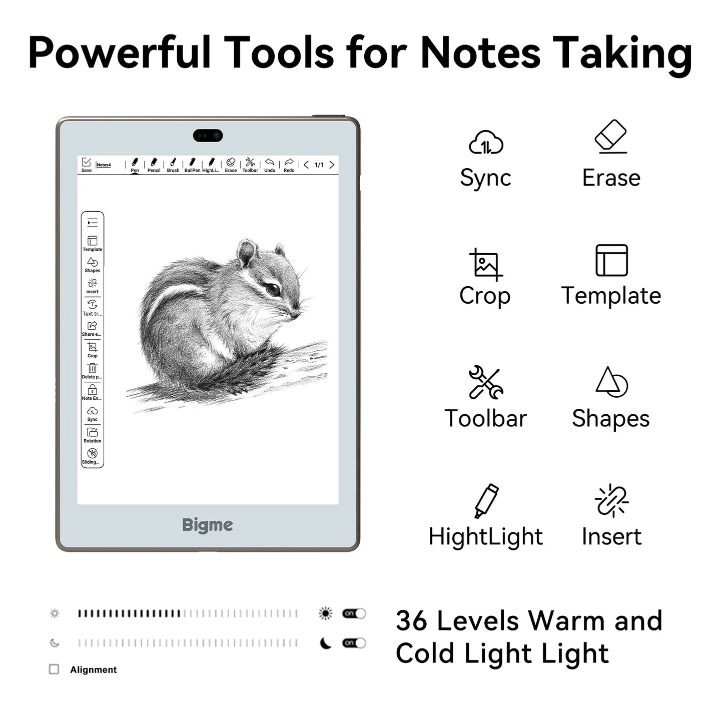 Bigme S6 e-reader and e-note with ChatGPT and Google Play