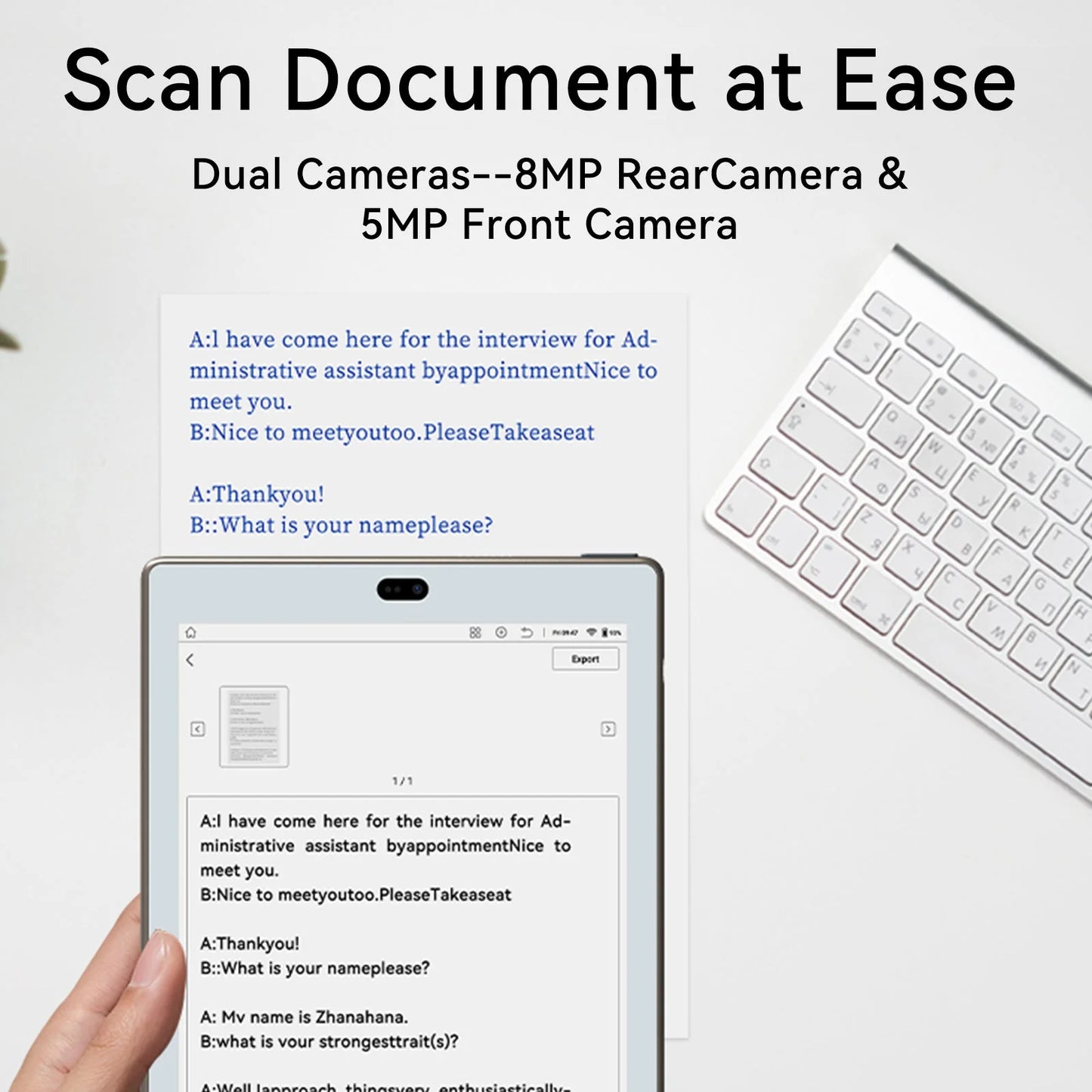 Bigme S6 e-reader and e-note with ChatGPT and Google Play