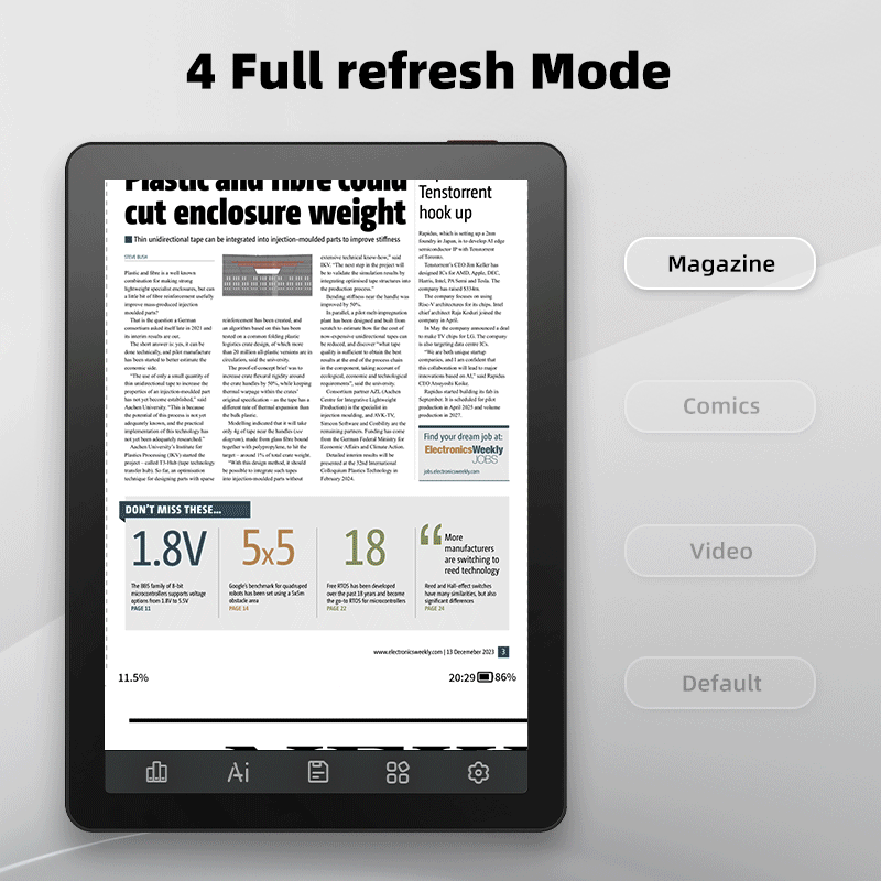 Bigme B6 6inch Color ebook reader 2+32GB storage with Android 14OS