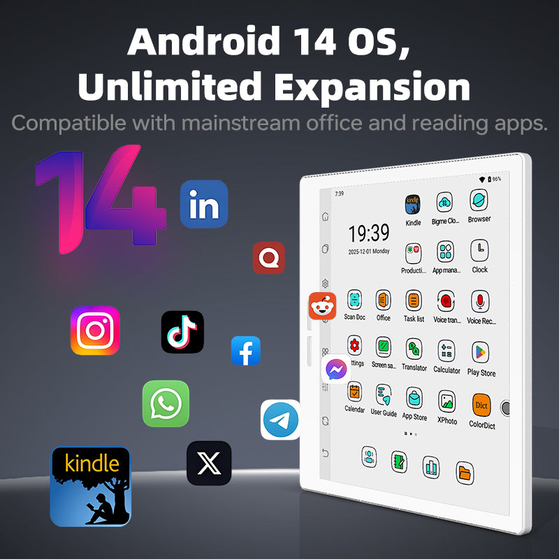 Bigme B751C S--Upgraded 7inch color ereder with Android 14 OS