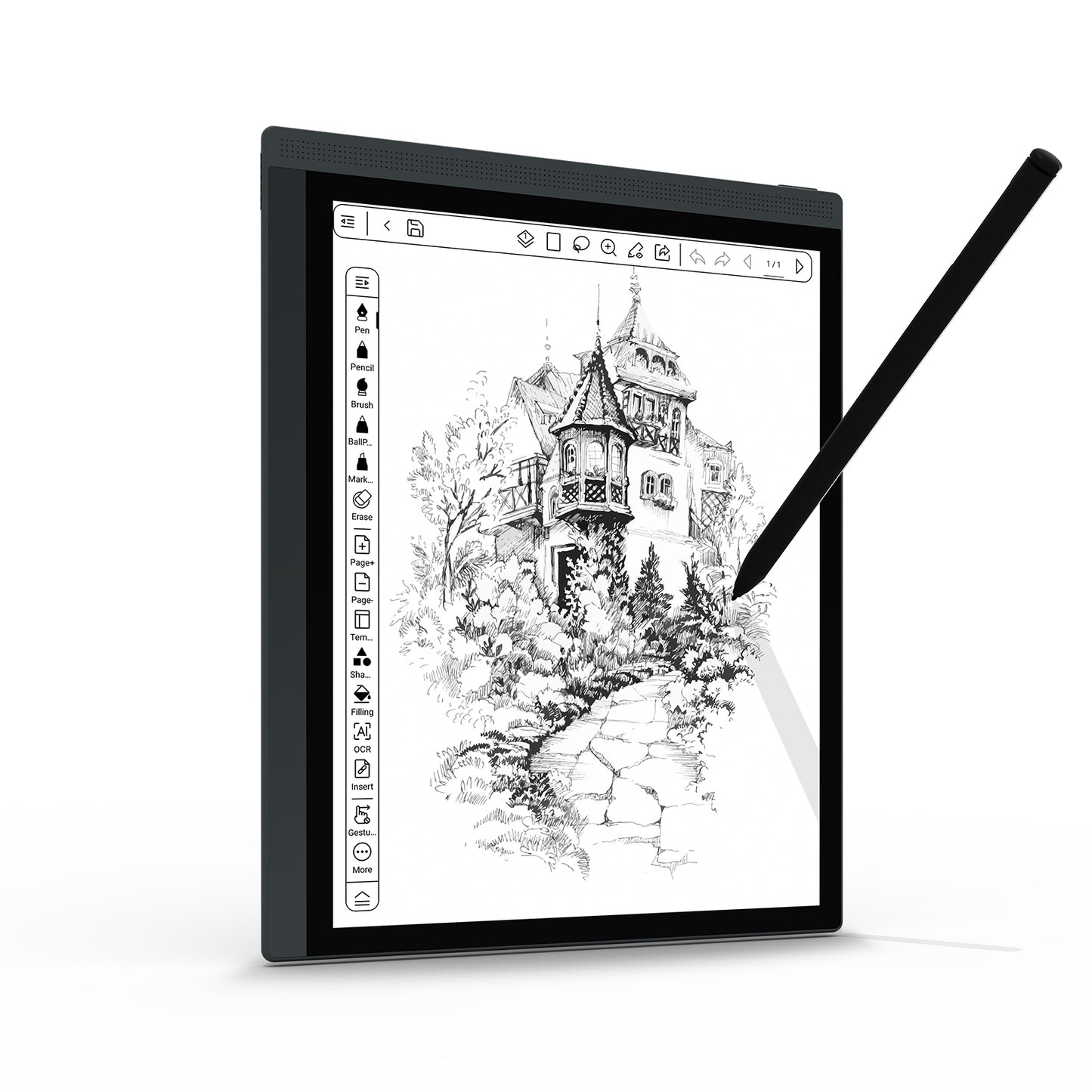 B1051 Black and White E ink Smart Tablet with 300PPI