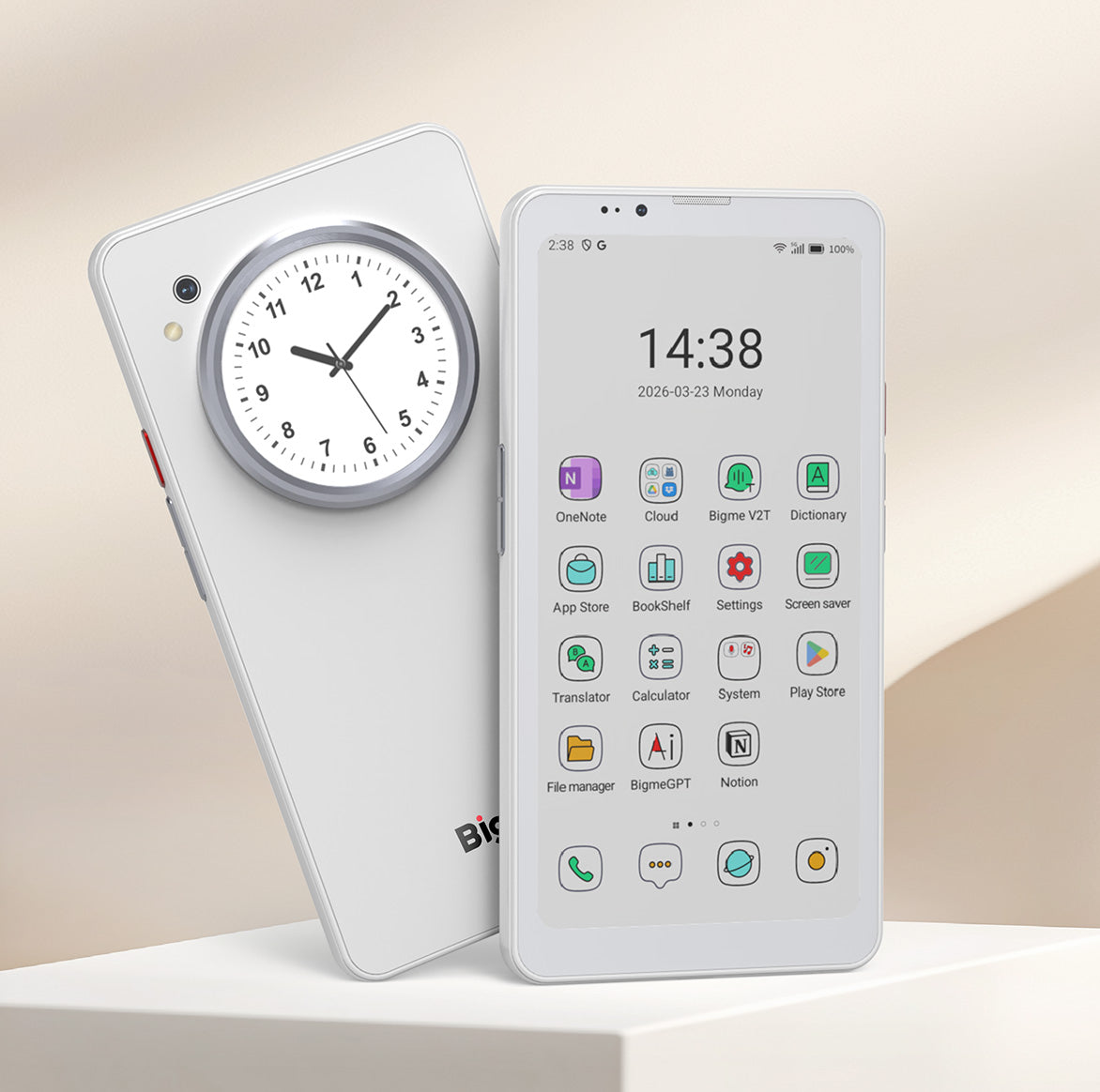 Bigme Hibreak Dual--E Ink + LCD Sub-Screen 5G 80FPS Smartphone with Stylus Support