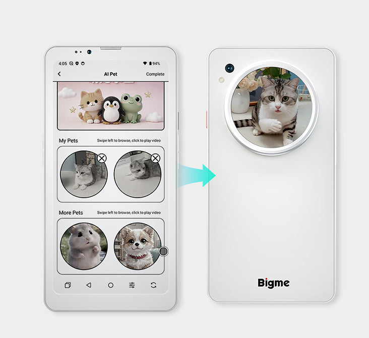 Bigme Hibreak Dual--E Ink + LCD Sub-Screen 5G 80FPS Smartphone with Stylus Support