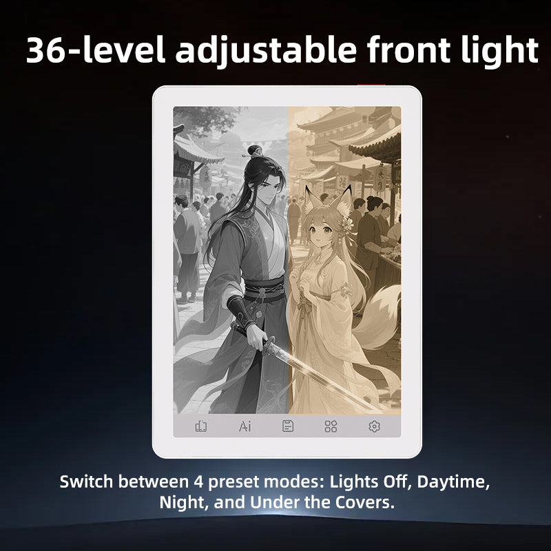 B6 Black & White 300PPI 6'' Compact Ebook Reader with Android 14OS